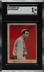 1915 E145 Cracker Jack #65 Tris Speaker SGC POOR 1