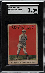 1915 E145 Cracker Jack #37 Grover Alexander SGC FAIR 1.5