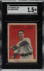 1915 E145 Cracker Jack #22 Joe Wood SGC FAIR 1.5