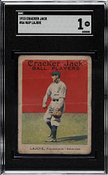 1915 E145 Cracker Jack #66 Nap Lajoie SGC POOR 1