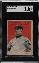 1915 E145 Cracker Jack #69 John McGraw SGC FAIR 1.5