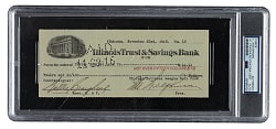 1916 Charles Weeghman Signed Chicago Cubs Payroll Check with Walter Craighead - PSA/DNA