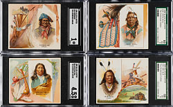 1888 N36 Allen & Ginter "American Indians" SGC- and PSA-Graded Complete Set (50)