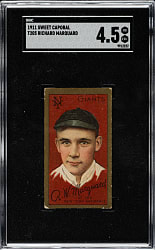 1911 T205 Gold Border Rube Marquard SGC VG/EX+ 4.5