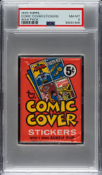 1970 Topps "Comic Cover Stickers" Unopened Wax Pack PSA NM-MT 8