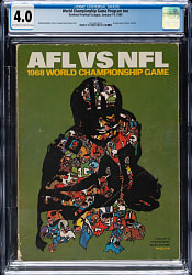 1968 Super Bowl II Program CGC 4.0