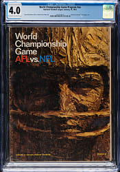 1967 Super Bowl I Program CGC 4.0