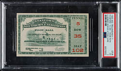 November 11, 1933 USC Trojans (vs. Stanford Cardinal) Ticket Stub PSA VG 3 - Babe Ruth and Herbert Hoover Attend Game