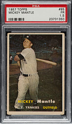 1957 Topps #95 Mickey Mantle PSA FAIR 1.5