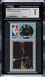 1986-1987 Converse Merchante Basketball #163 Michael Jordan CGC POOR 1