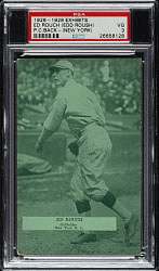 1926-1929 "Exhibit-Style Postcard-Back" Edd Roush New York PSA VG 3