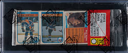 1982-1983 O-Pee-Chee Hockey Unopened Rack Pack - Wayne Gretzky on Top - BBCE