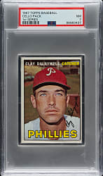 1967 Topps First Series Unopened Cello Pack PSA NM 7