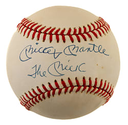 Mickey Mantle Single-Signed Baseball with "The Mick" Inscription - JSA