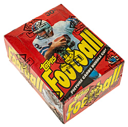 1981 Topps Football Unopened Wax Box (36 Packs) - BBCE - Joe Montana Rookie Year