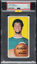 1970-1971 Topps Basketball #75 Lew Alcindor PSA NM 7 (MBA Gold Diamond)