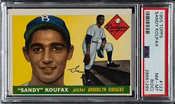 1955 Topps #123 Sandy Koufax Rookie PSA NM-MT 8 (OC)