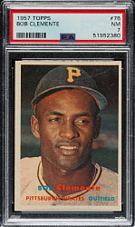 1957 Topps #76 Roberto Clemente PSA NM 7