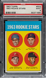 1963 Topps #553 Willie Stargell Rookie PSA MINT 9