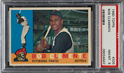1960 Topps #326 Roberto Clemente PSA NM-MT 8