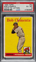 1958 Topps #52 Roberto Clemente PSA EX-MT 6