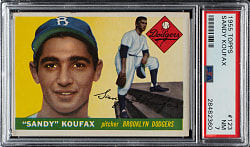 1955 Topps #123 Sandy Koufax Rookie PSA NM 7