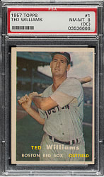1957 Topps #1 Ted Williams PSA NM-MT 8 (OC)