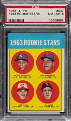 1963 Topps #537 Pete Rose Rookie PSA NM-MT 8