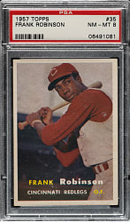 1957 Topps #35 Frank Robinson Rookie PSA NM-MT 8