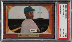 1955 Bowman #242 Ernie Banks PSA NM-MT 8