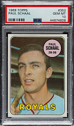 1969 Topps #352 Paul Schaal PSA GEM MINT 10