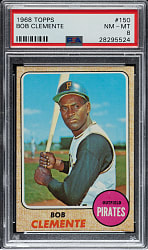 1968 Topps #150 Roberto Clemente PSA NM-MT 8