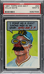 1967 Topps "Who Am I?" #33 Willie Mays PSA MINT 9