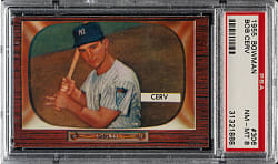 1955 Bowman #306 Bob Cerv PSA NM-MT 8