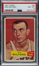 1957-1958 Topps Basketball #65 Win Wilfong PSA NM-MT 8