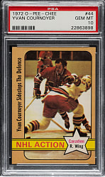 1972-1973 O-Pee-Chee Hockey #44 Yvan Cournoyer PSA GEM MINT 10