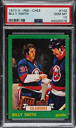 1973-1974 O-Pee-Chee Hockey #142 Billy Smith Rookie PSA GEM MINT 10 - 1 of 2!