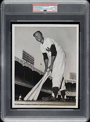1955 Elston Howard Original United Press News Service Photograph PSA/DNA Type I - First Black Player in Yankees History!