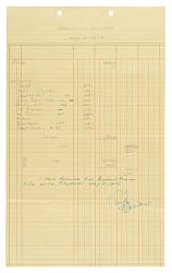 1952 Rocky Marciano (vs. Bernie Reynolds) Signed Expense Report Document - JSA