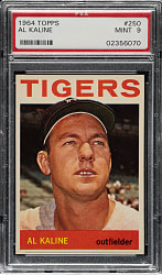 1964 Topps #250 Al Kaline PSA MINT 9