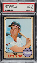 1968 Topps #238 Tom Satriano PSA GEM MINT 10