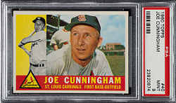 1960 Topps #40 Joe Cunningham PSA MINT 9
