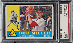 1960 Topps #101 Bob Miller PSA MINT 9