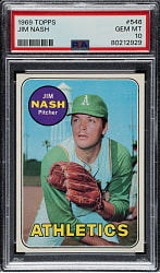 1969 Topps #546 Jim Nash PSA GEM MINT 10