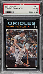 1971 Topps #300 Brooks Robinson PSA MINT 9