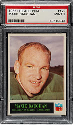 1965 Philadelphia Football #129 Maxie Baughan PSA MINT 9