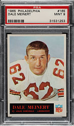 1965 Philadelphia Football #165 Dale Meinert PSA MINT 9
