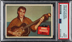 1957 Topps "Hit Stars" #61  Jimmie Rodgers PSA MINT 9