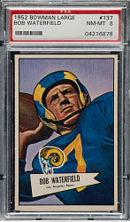 1952 Bowman Large Football #137 Bob Waterfield PSA NM-MT 8
