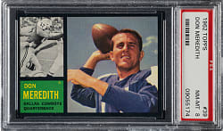 1962 Topps Football #39 Don Meredith PSA NM-MT 8